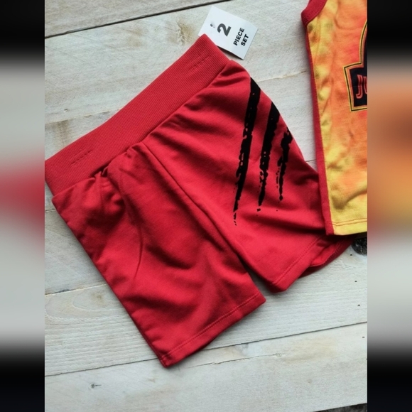 Jurassic Park Baby Boys Red Tank Top And Shorts Pajama Set 2 Piece Size 3T - Picture 3 of 4
